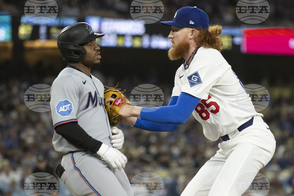 Marlins Dodgers Baseball
