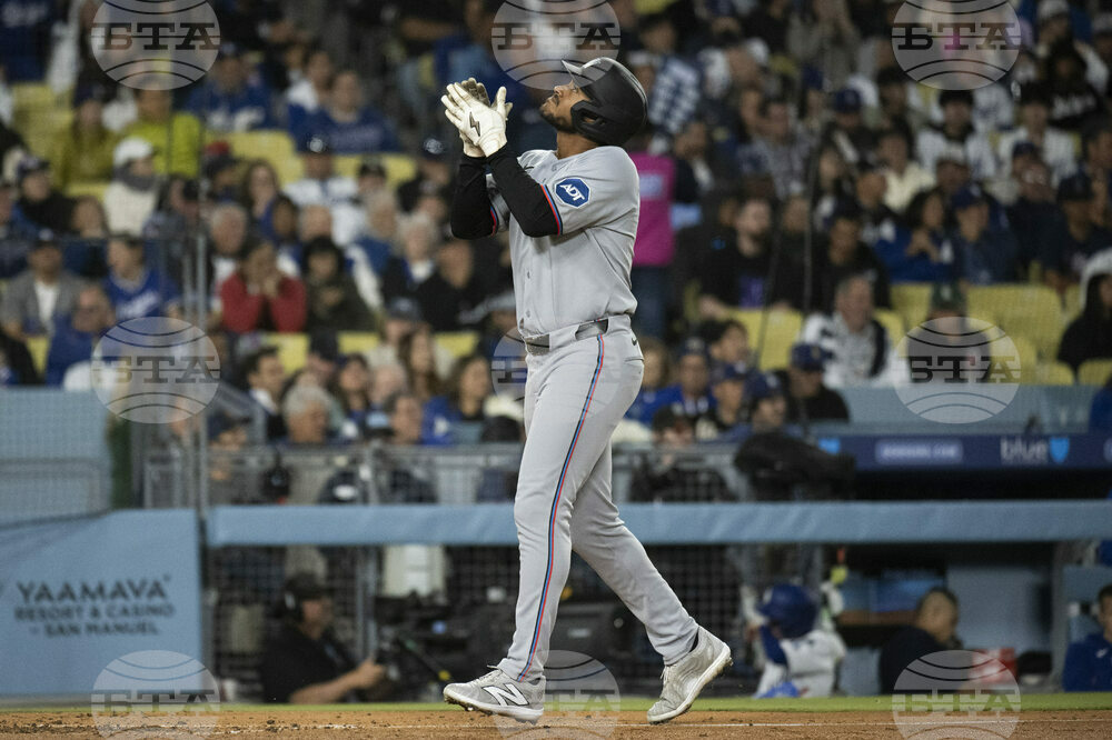 Marlins Dodgers Baseball