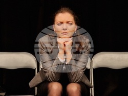 „Три за щастие“, авторски спектакъл на Ана Батева, е първата премиера на новата сцена „Спам“, снимка – Даниел Димитров/БТА