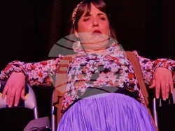 „Три за щастие“, авторски спектакъл на Ана Батева, е първата премиера на новата сцена „Спам“, снимка – Даниел Димитров/БТА