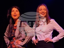 „Три за щастие“, авторски спектакъл на Ана Батева, е първата премиера на новата сцена „Спам“, снимка – Даниел Димитров/БТА