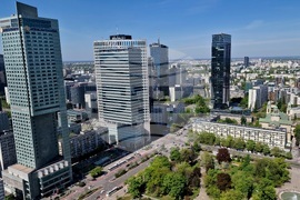 Полша - Варшава - изглед над града