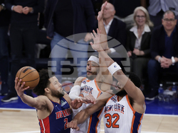 Pistons Knicks Basketball