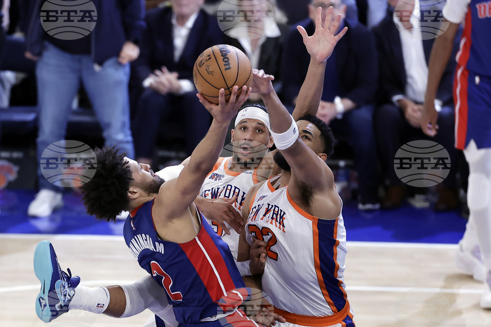 Pistons Knicks Basketball