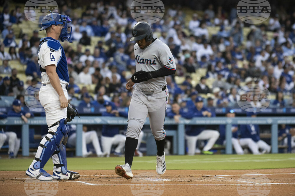 Marlins Dodgers Baseball