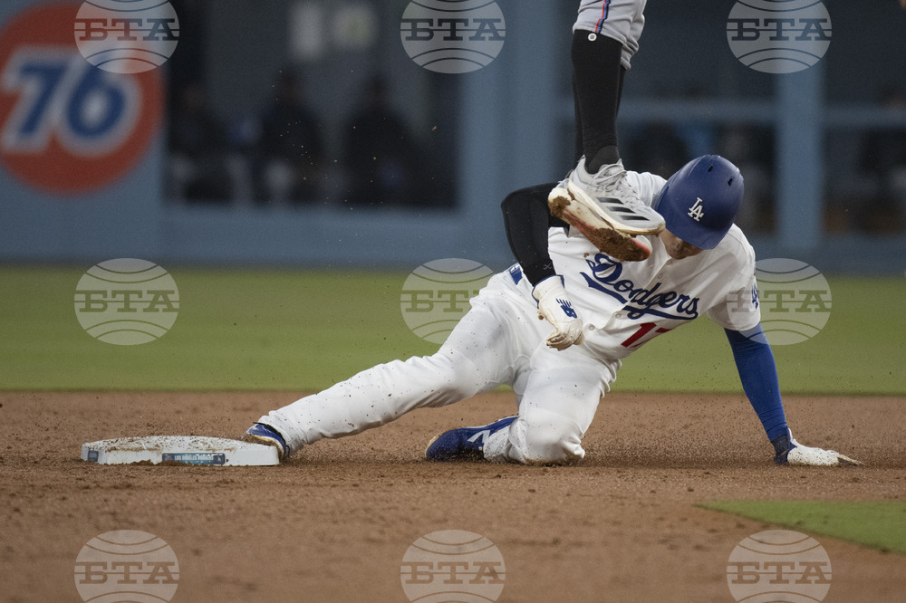 Marlins Dodgers Baseball