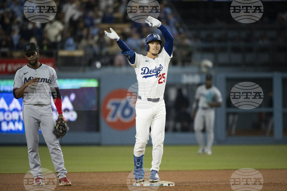 Marlins Dodgers Baseball