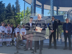 Стара Загора - откриване на монумент "Интеркосмос България 1300"