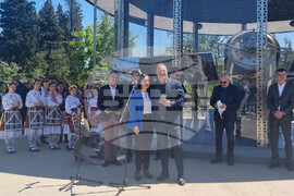 Стара Загора - откриване на монумент "Интеркосмос България 1300"