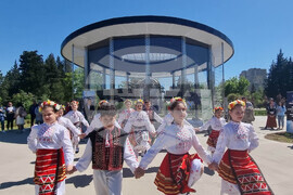 Стара Загора - откриване на монумент "Интеркосмос България 1300"