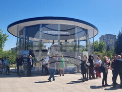 Стара Загора - откриване на монумент "Интеркосмос България 1300"