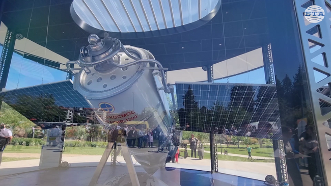 Тържествено беше открит монументът на спътник "Интеркосмос България 1300" в старозагорския парк „Артилерийски“