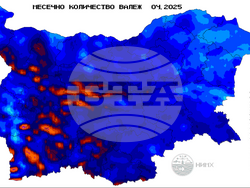 Фигура 3. Месечна сума на валежа в мм (л/кв.м), илюстрация: НИМХ
