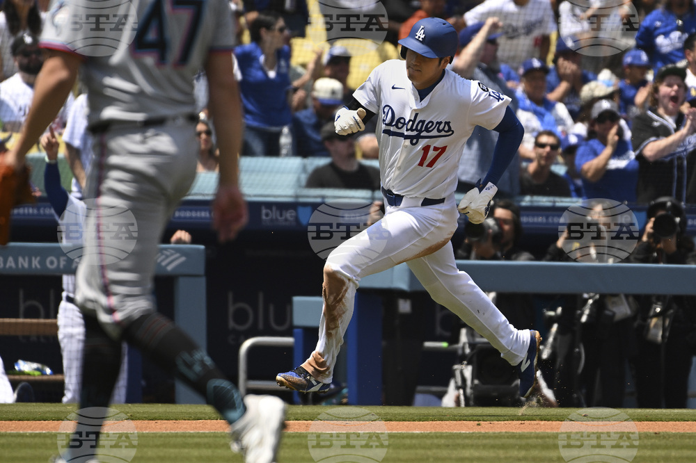 Marlins Dodgers Baseball