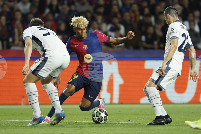 Барселона и Интер не излъчиха победител в мач с 6 гола в Шампионската лига