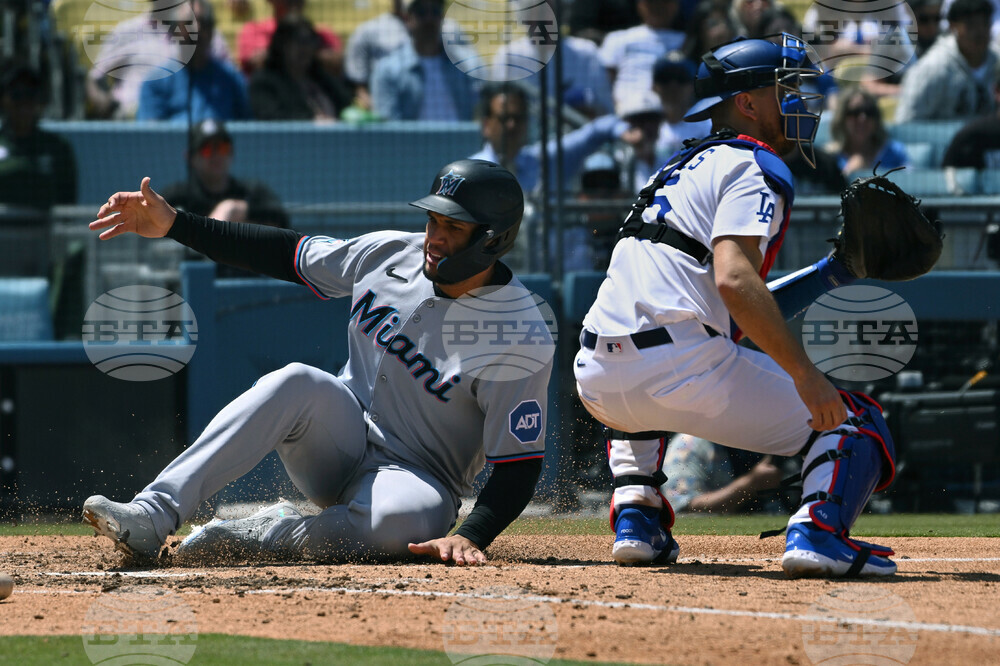 Marlins Dodgers Baseball