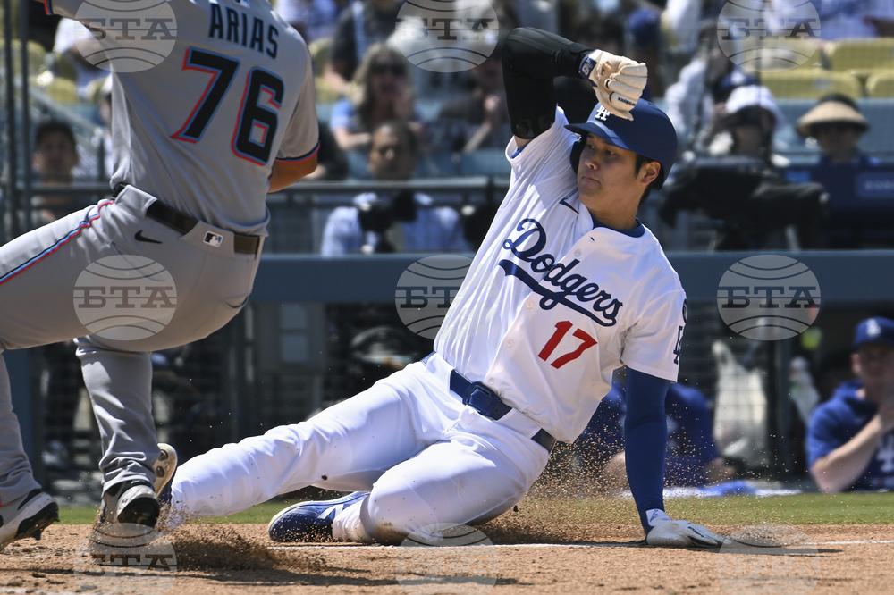 Marlins Dodgers Baseball
