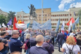 Северна Македония - Скопие - 1 май - протестен митинг