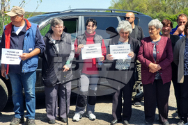 Село Войника - протест - път между селата Тамарино и Войника - блокада