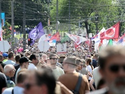 Сърбия - Ден на труда - протест