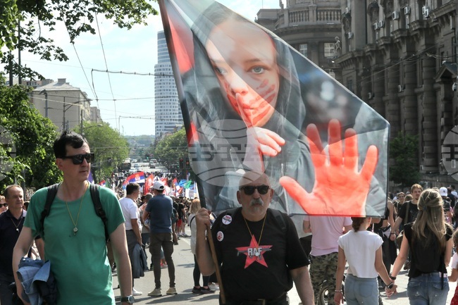 Сърбия - протест 