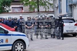 Хасково - протест - полицейска намеса