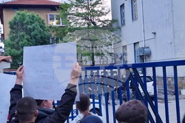 Хасково - протест - полицейска намеса
