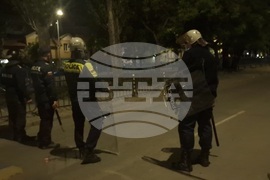 Хасково - протест - полицейска намеса