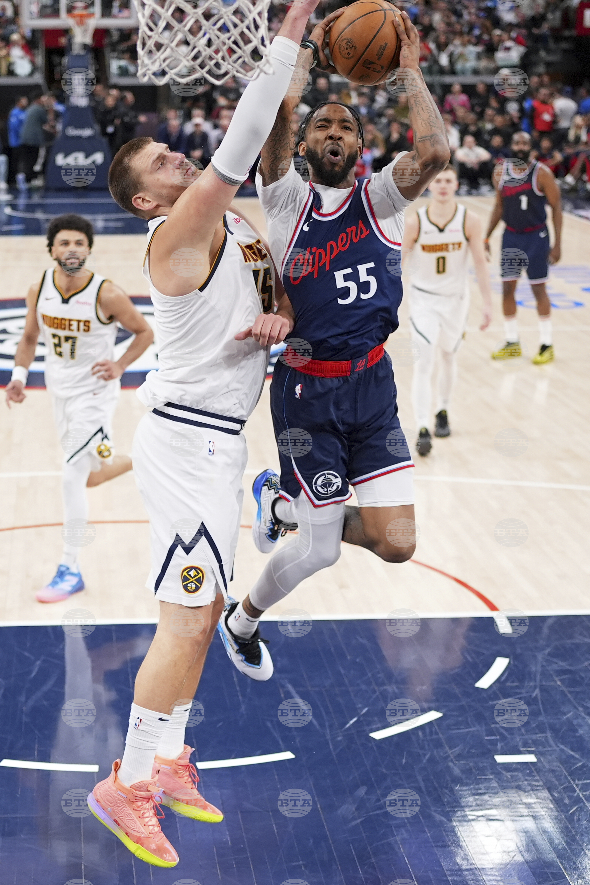 Nuggets Clippers Basketball