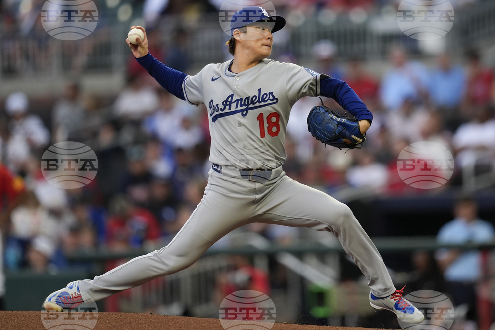 Dodgers Braves Baseball