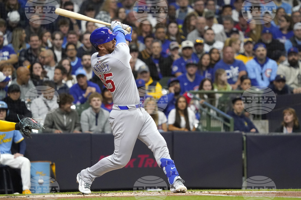 Cubs Brewers Baseball