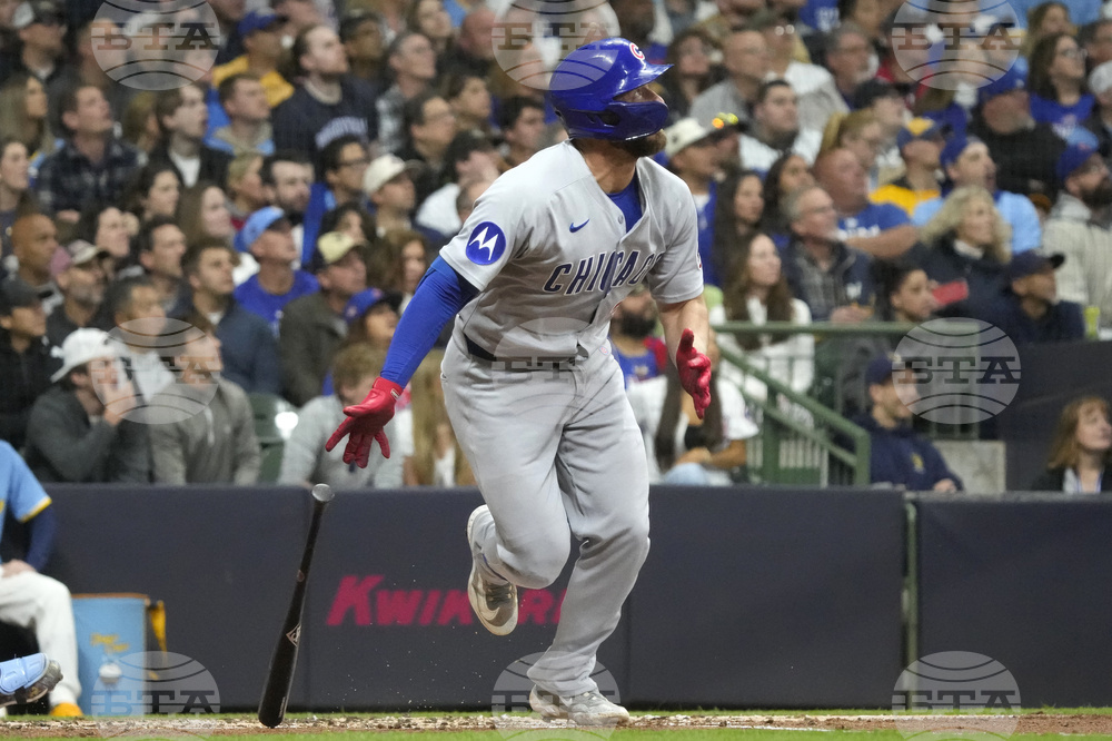 Cubs Brewers Baseball
