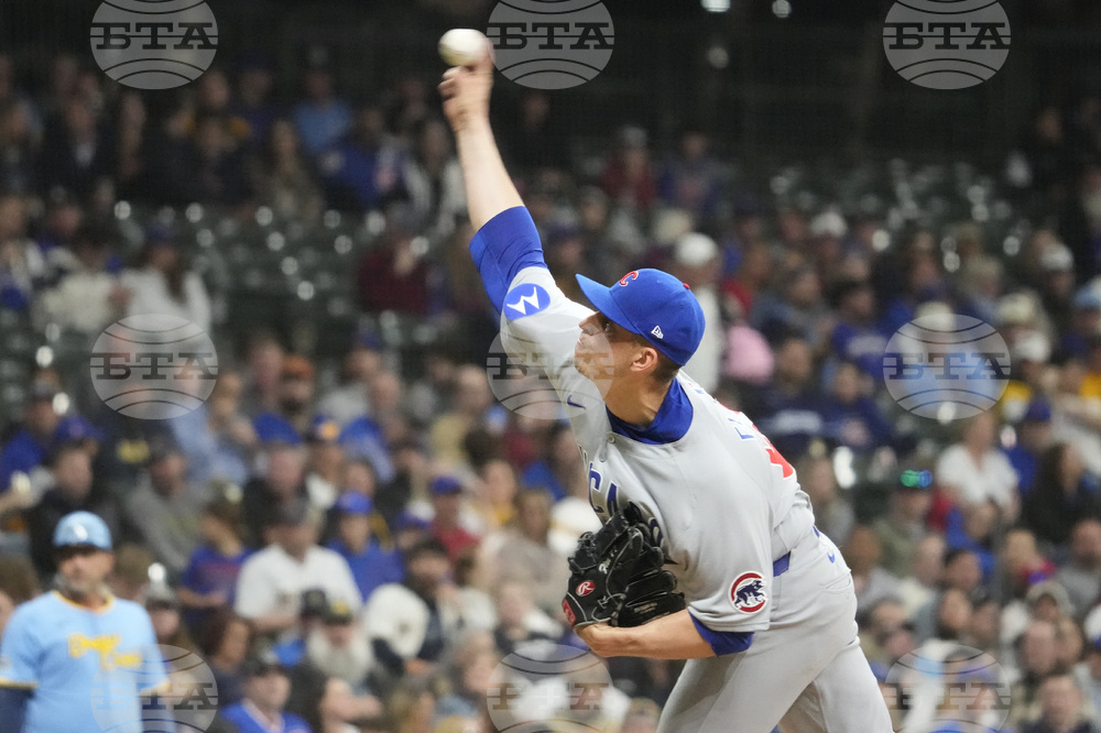 Cubs Brewers Baseball