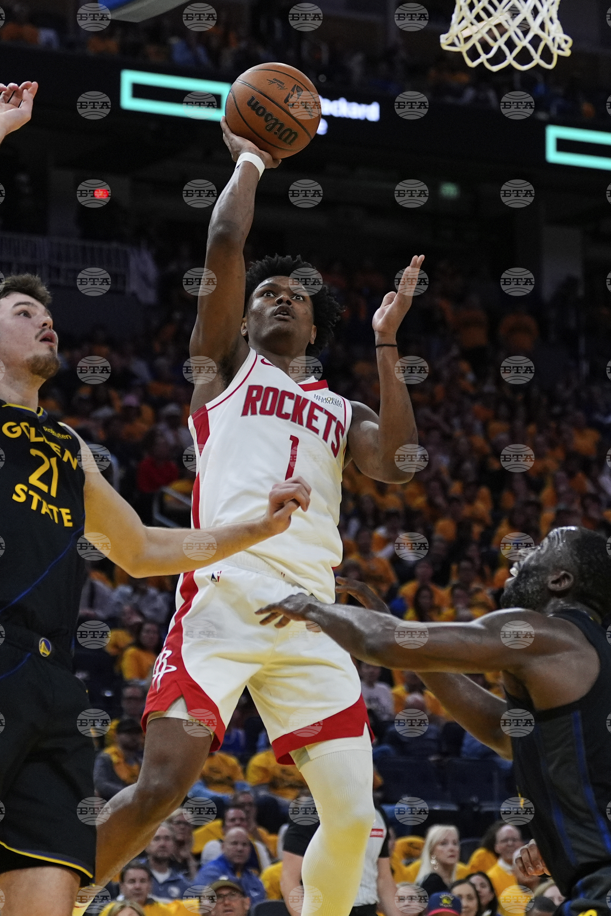 Rockets Warriors Basketball