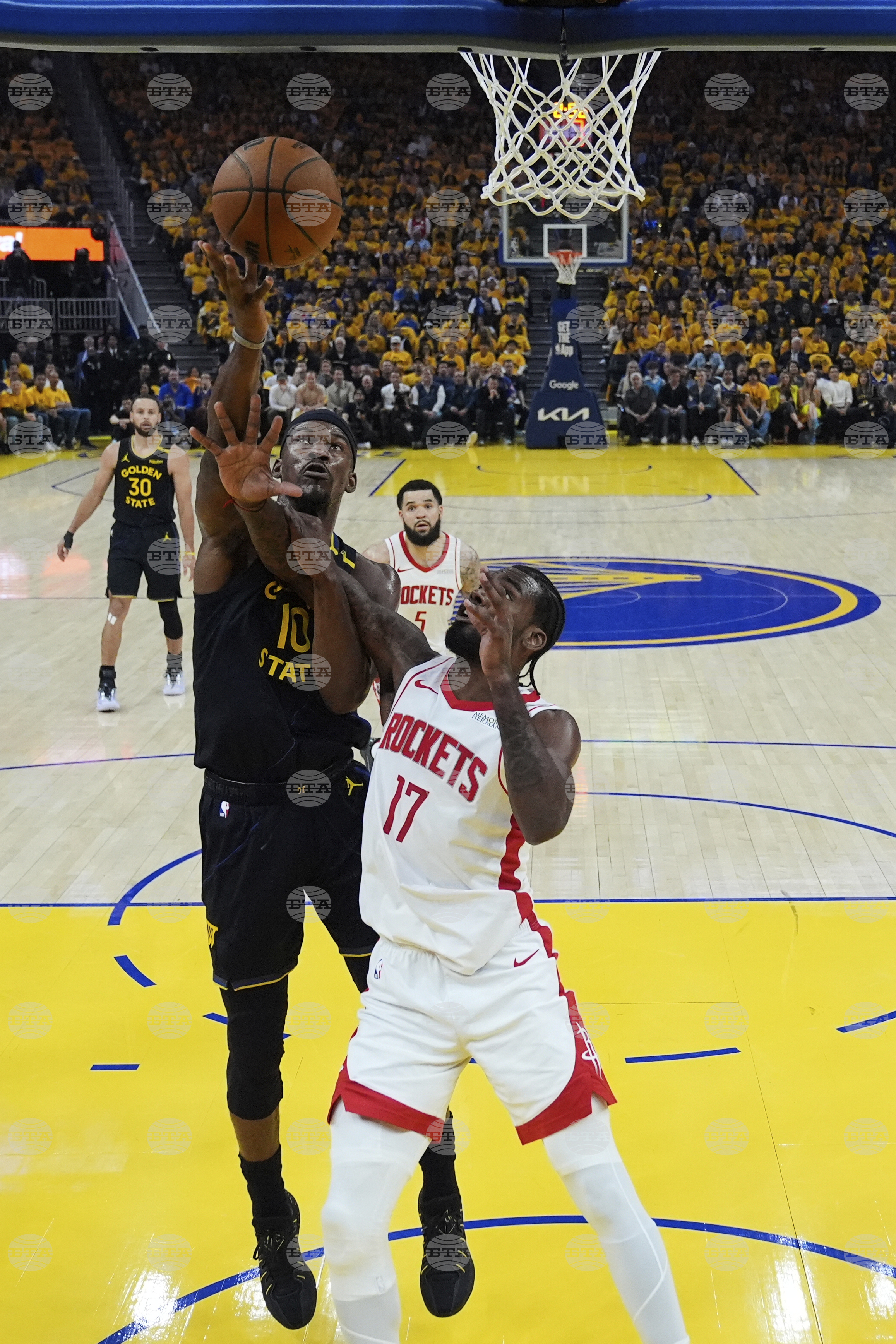 Rockets Warriors Basketball