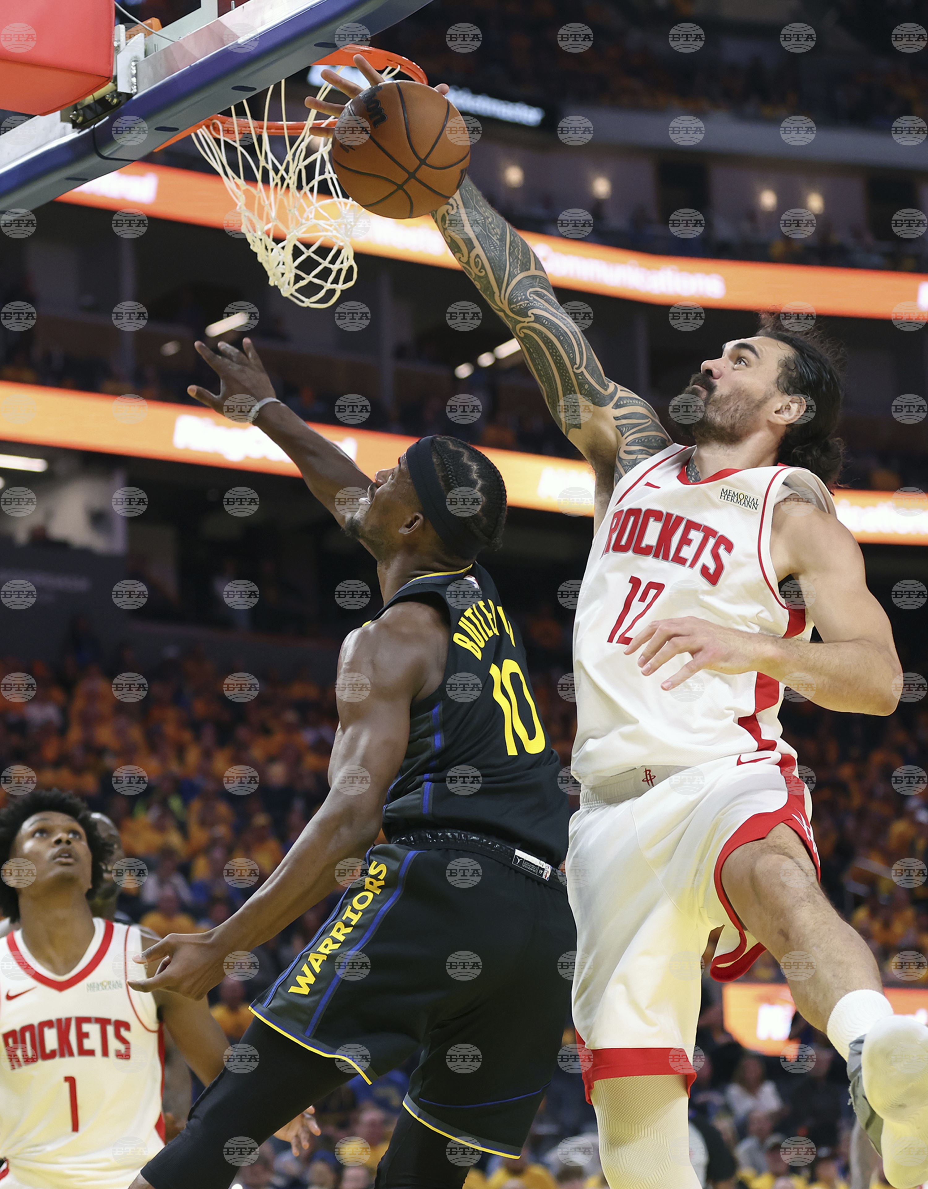 Rockets Warriors Basketball