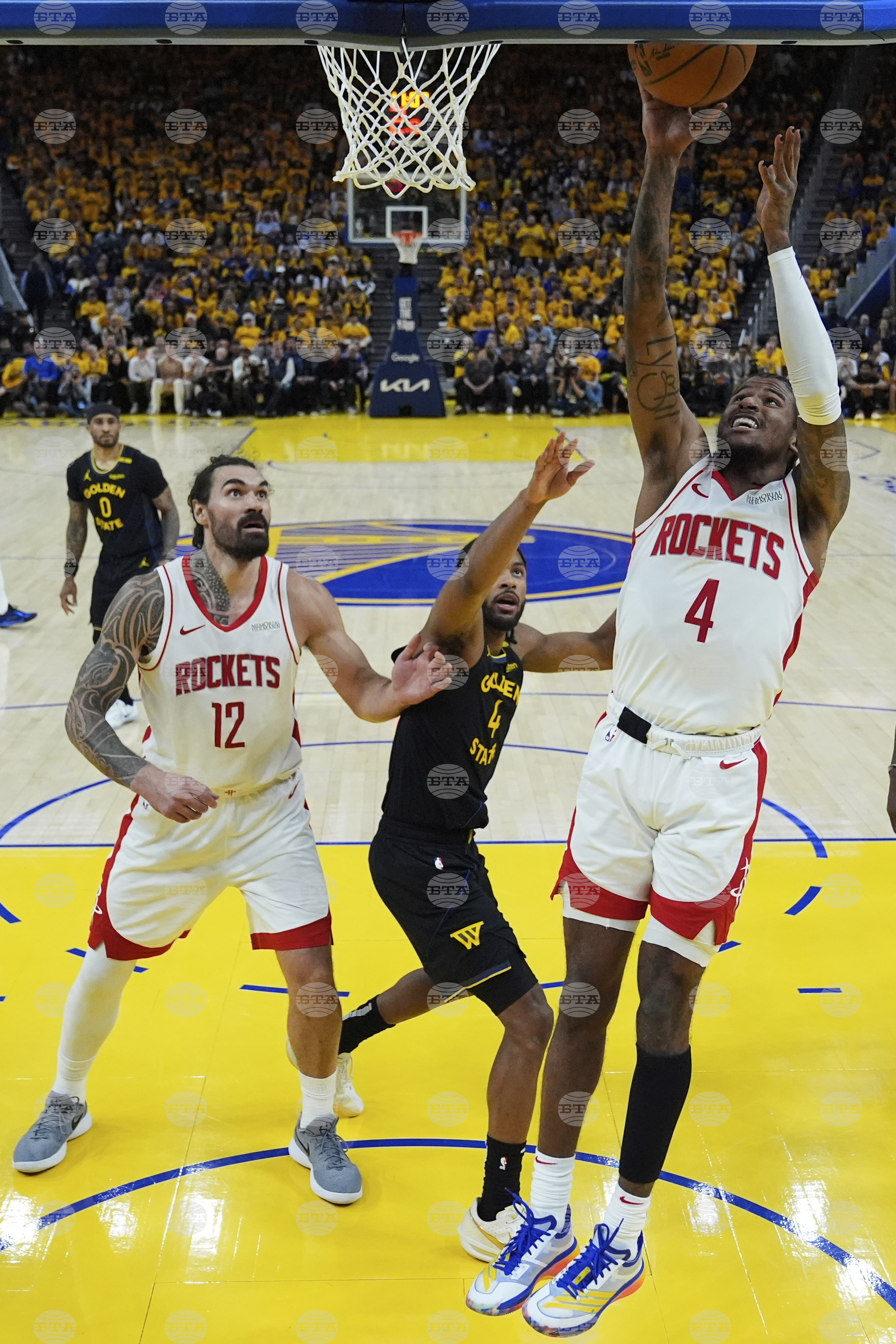 Rockets Warriors Basketball