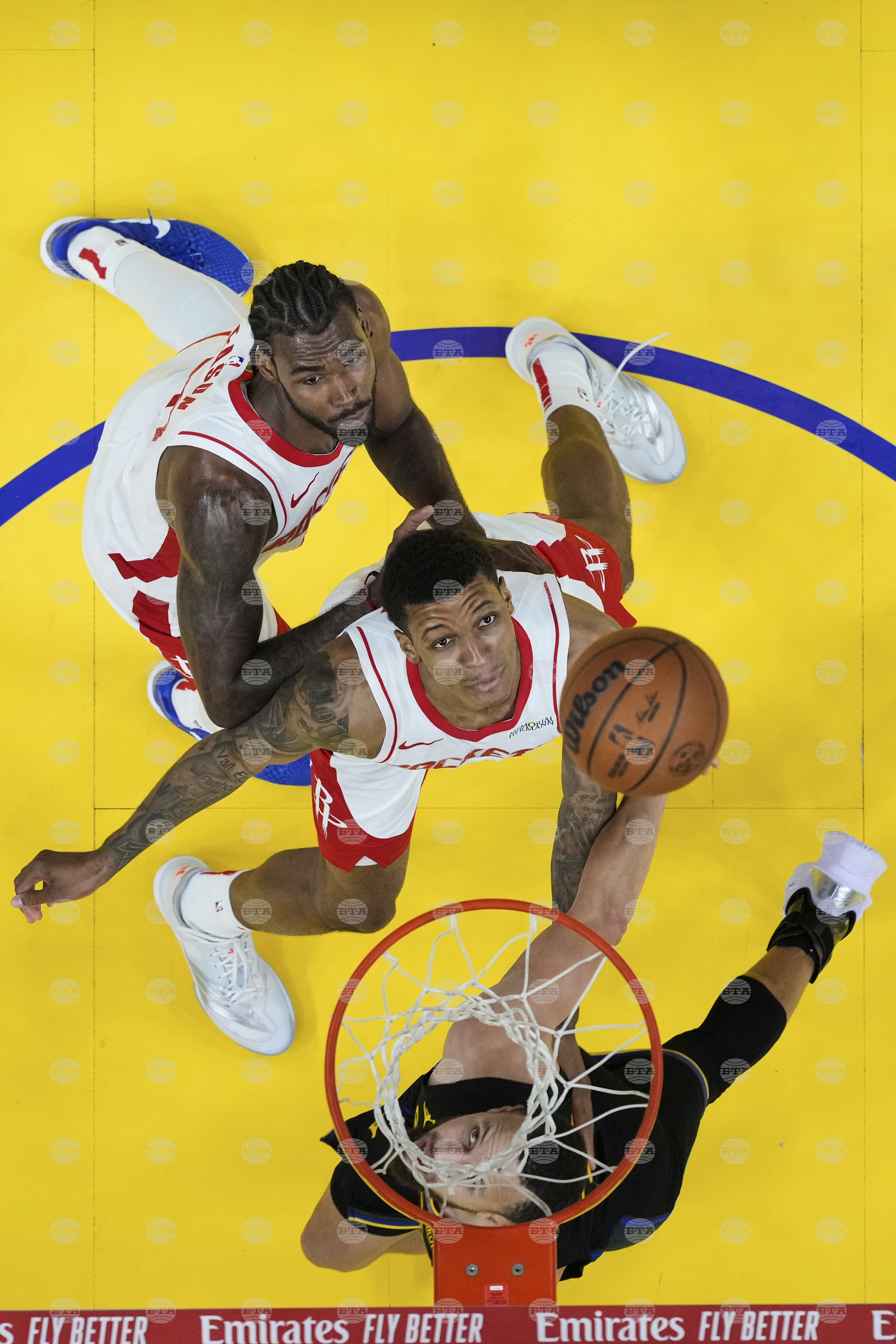 Rockets Warriors Basketball