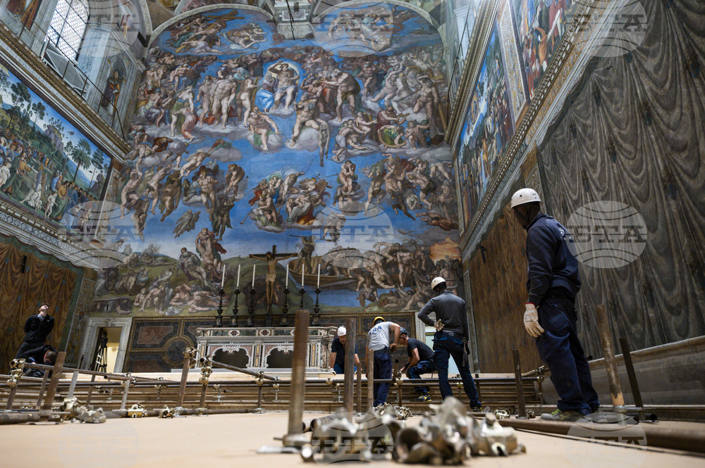 Фреската „Страшният съд“ на Микеланджело в Сикстинската капела ще бъде основно почистена