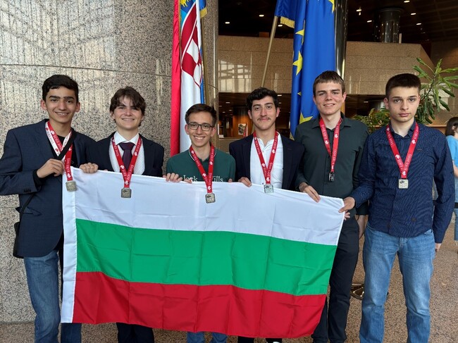Bulgarian Students Win Two Medals at European Olympiad in Experimental Science