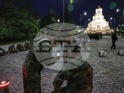 Водосвет на знамената светини - репетиция