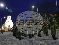 Водосвет на знамената светини - репетиция