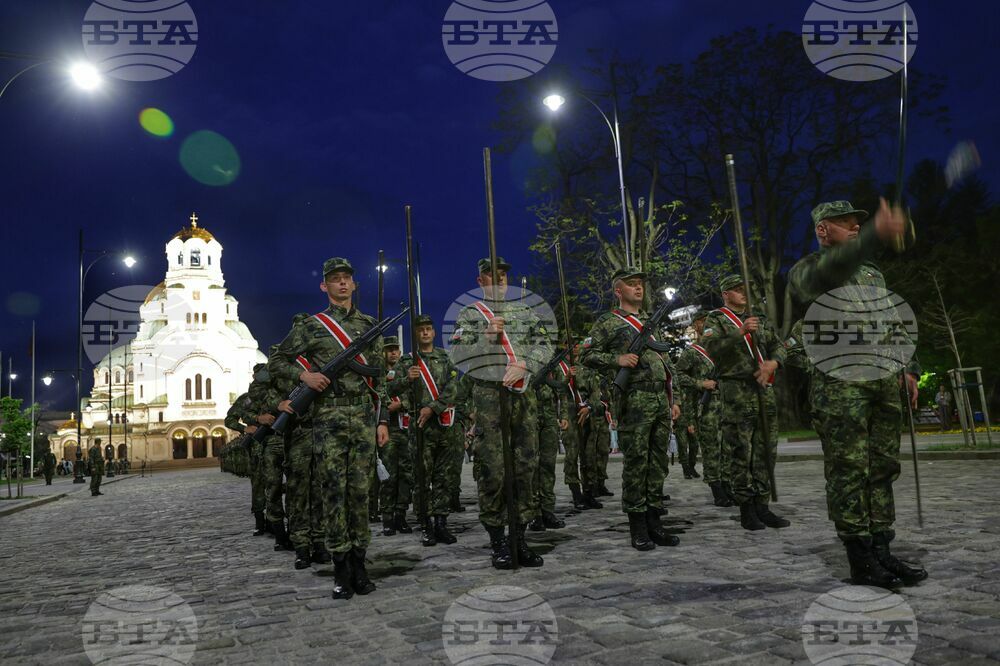 Водосвет на знамената светини - репетиция