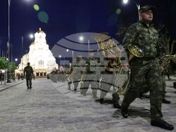 Водосвет на знамената светини - репетиция