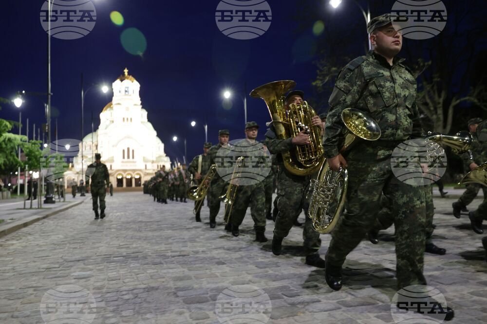 Водосвет на знамената светини - репетиция