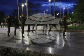 Водосвет на знамената светини - репетиция