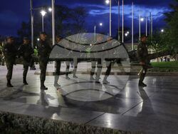 Водосвет на знамената светини - репетиция