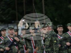 Водосвет на знамената светини - репетиция