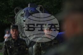 Водосвет на знамената светини - репетиция