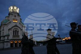 Водосвет на знамената светини - репетиция